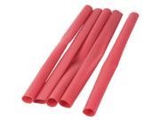 Unique Bargains 5 x 125C 9.5mm Dia Ratio 4 1 Red Heat Shrink Tubing Shrinking Tubes Wire Wrap