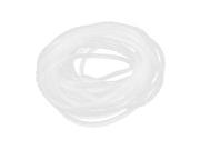11M Long Flexible White PE Polyethylene Spiral Cable Wire Wrap Tube 8mm