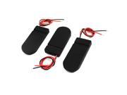 3Pcs 2xCR2032 Coin Button Cell Battery Holder Case on off Switch Black