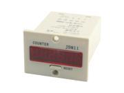 AC220V 5 Terminals 6 Digits LED Display Accumulator Counter 0 999999