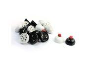 Home Wall Panel Mount White Black Door Bell Switch AC 12V 240V 3A 20 Pcs