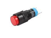 AC 250V 3A SPDT 5 Pin Soldering Momentary Red Round Push Button Switch