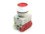 DPST Latching Type Red Round Head Operator Push Button Switch 660V 10A