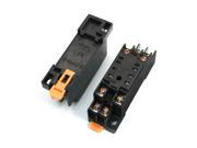 2pcs PYF08A DIN Rail Mounted Power Relay Socket Base Holder for HH52P