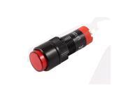 DC 24V SPST 2 Pin Soldering Momentary Red Indicator Press Push Button Switch