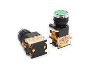 Ui 400V Ith 10A SPDT 1NO 1NC Momentary Actuator Push Button Switch 2Pcs