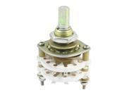 2P6T 2 Pole 5 Way Two Decks 14Pin Band Channael Rotary Switch Selector