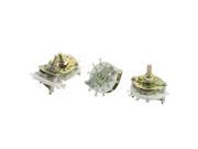 Unique Bargains 4pcs 6mm Dia Shaft 1P9T Single Deck Band Channel Rotary Switch Selector