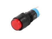 Red Round Cap 2 Pin SPST Momentary Panel Mount Push Button Switch DC 12V