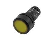 300V 5A SPDT Momentary Action Type Yellow Light Push Button Press Switch