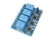 5V 4 Channel LED Indicator Light Relay Module Circuit Board Blue