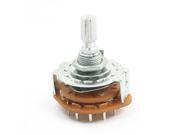6mm Shaft 3 Pole 4 Position 3P4T Band Channel Selector Rotary Switch