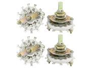 4pcs 1P11T 1 Pole 11 Way One Deck Band Channel Rotary Switch KCZ1*11