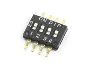 DIY 4 Positions 8Pins 1.27mm Pitch Dip Switch DC12V 50mA