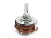 6mm Shaft 2 Pole 5 Position 2P5T Band Channel Selector Rotary Switch