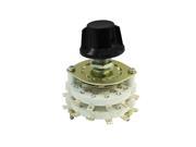 Plastic Structure 2P6T 2 Pole 6 Position Channel Rotary Switch Selector