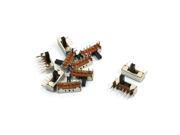 10Pcs 4Pin PCB 3 Position On On On 1P3T Miniature Slide Switch Right Angle