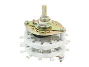 10mm Mount Hole Dia 6 Pole 3 Throw Two Decks Band Channel Rotary Switch