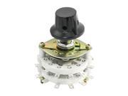 Unique Bargains Plastic Knob 2P11T 2 Pole 11 Throw Band Channel Rotary Switch Selector