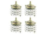 4PCS KCT3*11 3 Pole 11 Way Three Deck Band Channel Rotary Switches