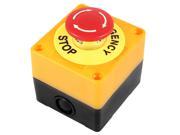 AC 660V 10A Plastic Shell Red Sign Emergency Stop Mushroom Push Button Switch