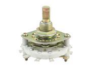 10mm Mounted Hole Dia 2P4T 1 Deck Band Channel Selector Rotary Switch
