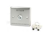 AC 125V 4A Stainless Steel Door Emergency Release Key Switch