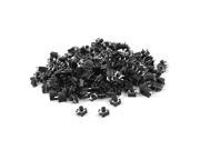 200Pcs 3 Pin Terminals Momentary Action Tactile Switch 4.5mmx4.5mmx4.5mm Black