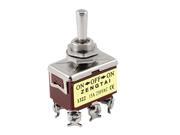 AC 250V 15A Wobble Lever DPDT Latching ON OFF ON 3 Position Toggle Switch