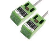 NPN NO 1.2m Cable 4mm Inductive Proximity Sensor Switch DC 10 30V 2 Pcs
