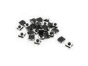 30Pcs 6mmx6mmx3.1mm 4 Pin DIP PCB Momentary Tactile Push Button Switch