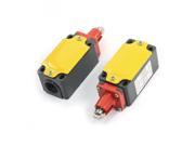 Parallel Roller Plunger Momentary Limit Switch AC380V 0.8A DC220V 0.15A 2Pcs