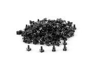 200 Pcs Momentary Round Push Button Tactile Tact Switch 4.5mmx4.5mmx7mm Black