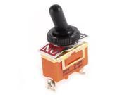 SPST ON OFF 2 Positions 2 Terminals Rubber Wrapped Toggle Switch AC 250V 15A