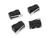 4 Pcs AC 125V 1A 3P SPDT Momentary Short Lever Arm Momentary Micro Switch
