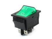 AC 110 220V Lamp Volt Green Button SPDT 2 Position Soldering Boat Rocker Switch