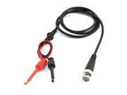 1.1M 3.6ft BNC Male Plug to Q9 Test Hook Clip Probe Test Lead Cable