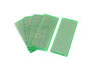5Pcs Green Tin Plated 7cm x 3cm Double Sided Universal PCB Board