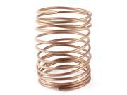 3.2M 10.5Ft Long 3mm Dia Copper Tone Refrigeration Coiled Tubing Coil