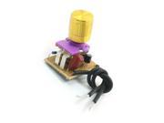 1 3A 220V Wall Bulb Light On Off Controller Mini Dimmer Dimming Switch Gold Tone