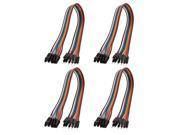 4 Pcs 2.54mm Pitch F F M F 10P Jumper Cable Wire Connector 30cm