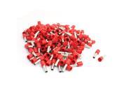 200 Pcs Red Plastic Cover Pipe Pre Insulated Terminals for 10AWG Wire