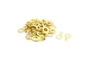 50 Pcs Quick Disconnects Non insulated Ring Terminal Lug Connector 8.2mm