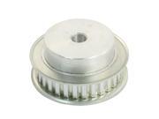 2mm Pitch 8mm Bore 30 Teeth Aluminum Timing Pulley 8XL Silver Tone