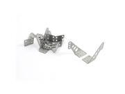 Unique Bargains 5PCS 17x13mm 3mm Hole Baseplate H28mm Stainless Steel Triangle Control Horns