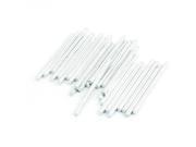 Unique Bargains 50Pcs Toy Car Frame Parts Stainless Steel Round Linkage Rods 31mmx2mm