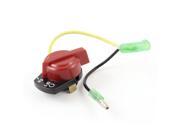 AC220V Electric Power Tool Red Plastic On Off Handy Rotary Switch