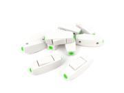 10 Pcs White Plastic Housing AC 250V 6A ON OFF In Line Cord Switch