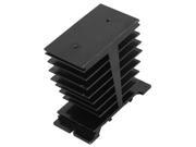 95mm x 50mm x 100mm Black Aluminium Heatsink Cooling Fin for Solid State Relay