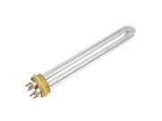 Unique Bargains 3U Shaped 11mm Bar Dia Electric Heating Water Heater Element 380V 1.2KW